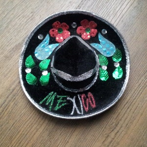 Vintage Black Mini Sombrero For Pet image 2