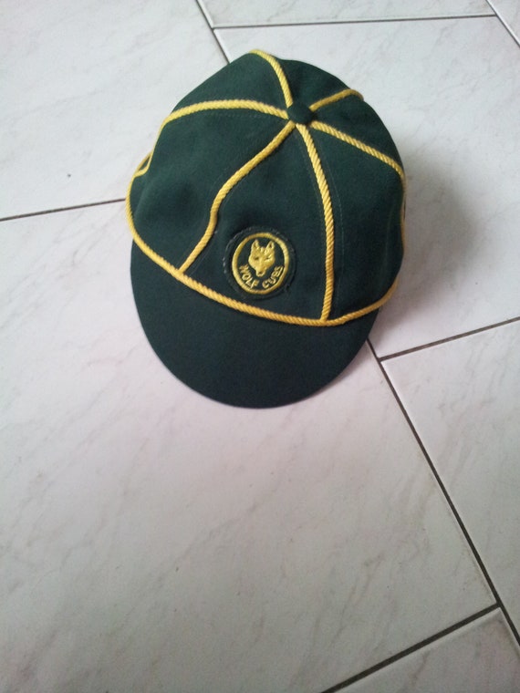 Vintage Canadian Boy Scout Cap/ Wolf 