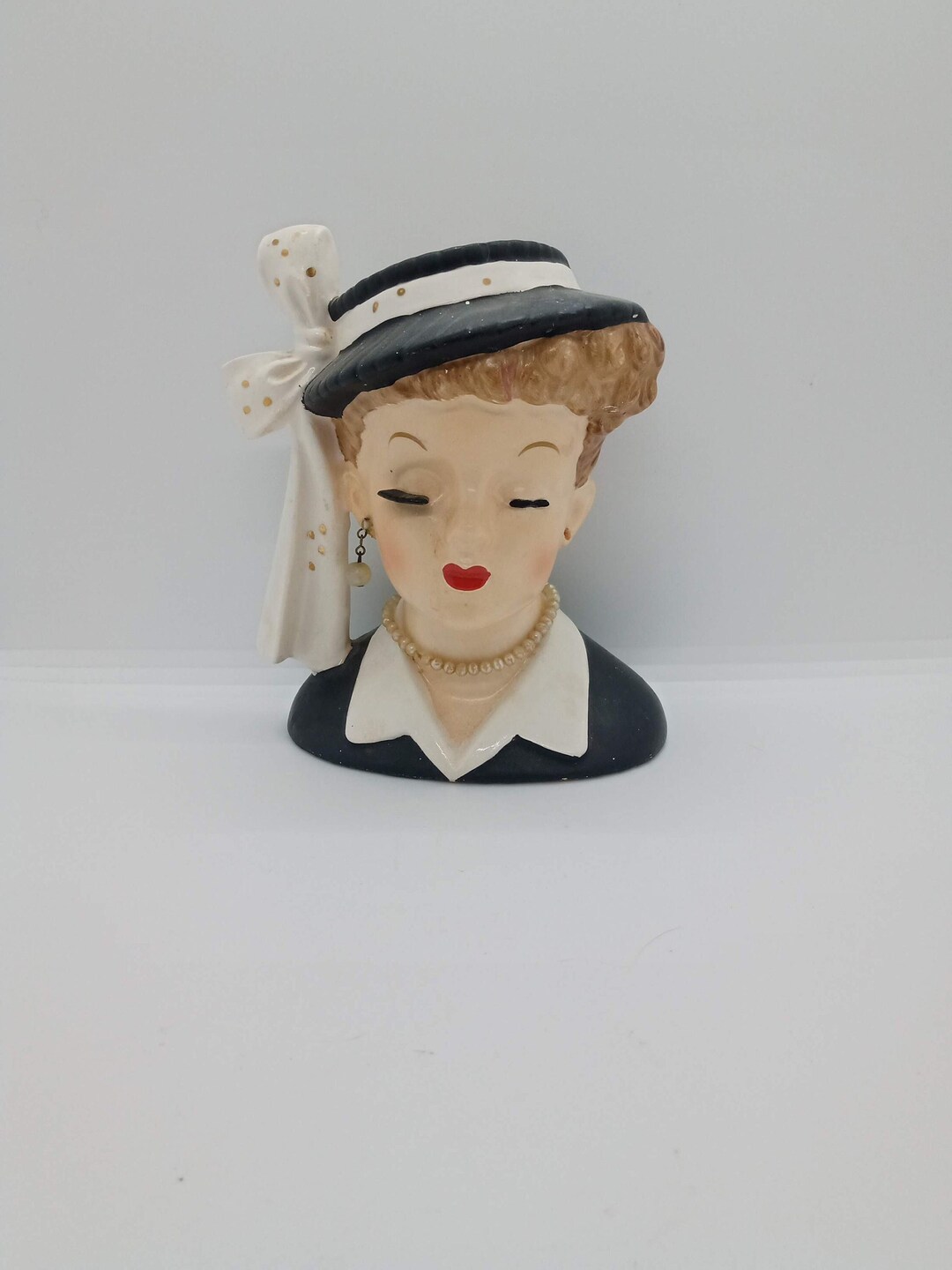 Vintage Lady Head Vase NAPCO Collectible Etsy