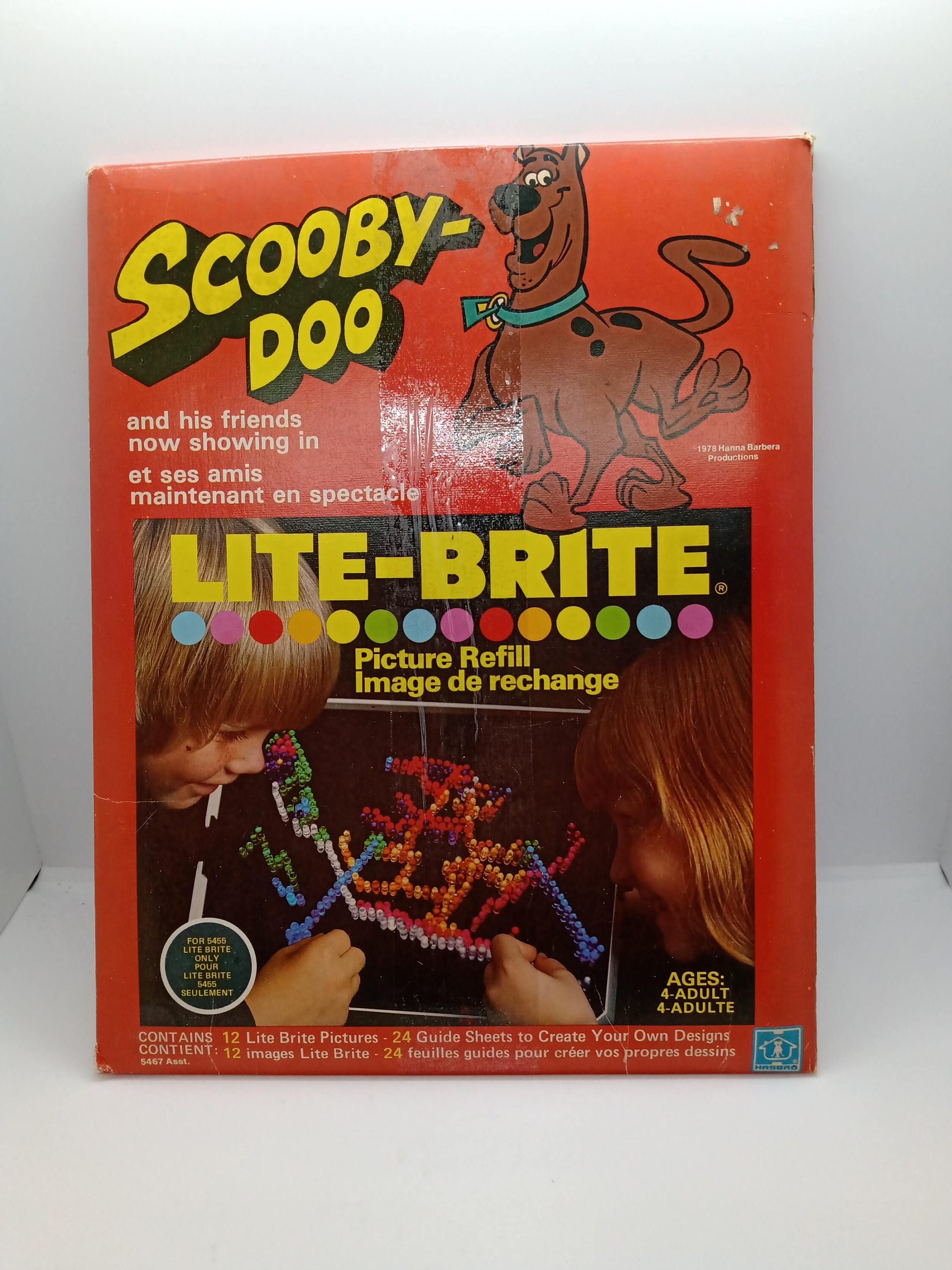 Vintage Lite Brite Toy Milton Bradley With Blank Refill Sheets and Pegs  1986 80s 1980s 