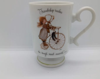 Holly Hobbie ceramic MUG Friendship makes the rough road smooth