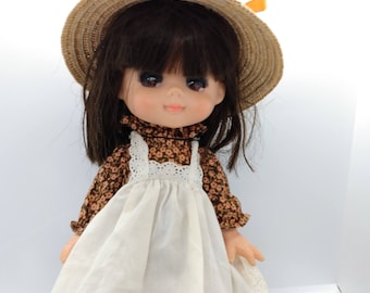 RARE Vintage  San-Chan Japan OIKE Co Sunchan Big Eye Doll