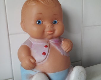 vintage RARE MEXICAN VINILOS ROMAY Baby Toy Squeak Toy Squeeze Jouet