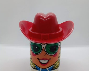 Vintage 1970s Deka Blonde Barbie Cowgirl Mug