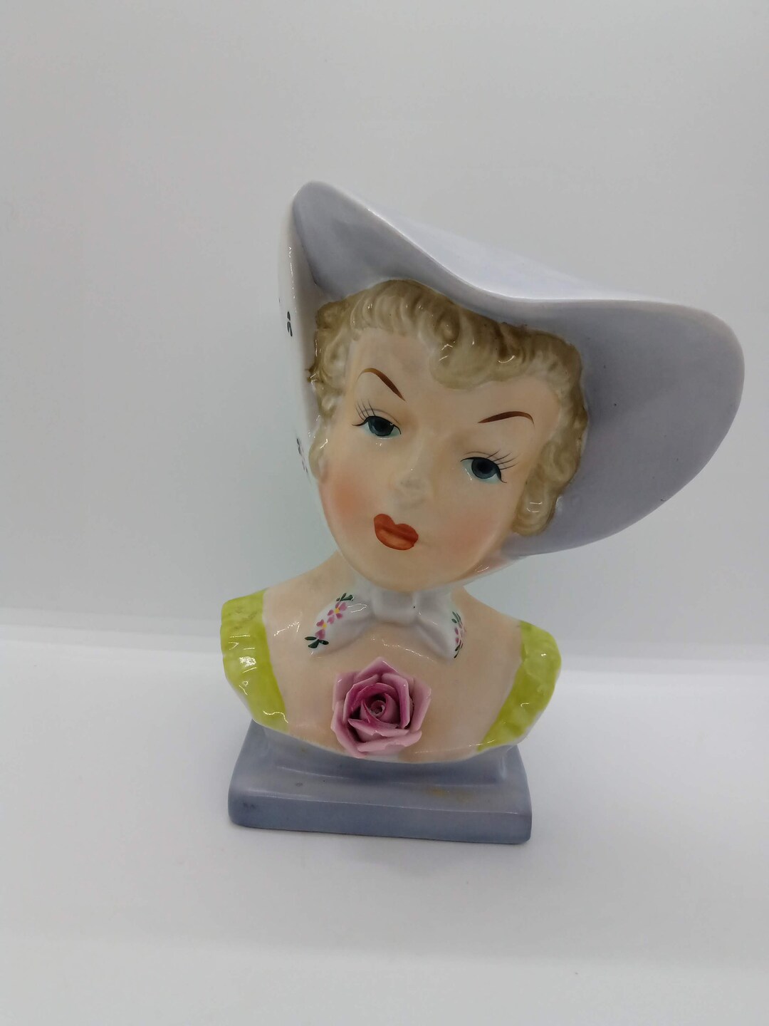 Southern Belle Vintage Lady Head Vase Napco Collectible Etsy