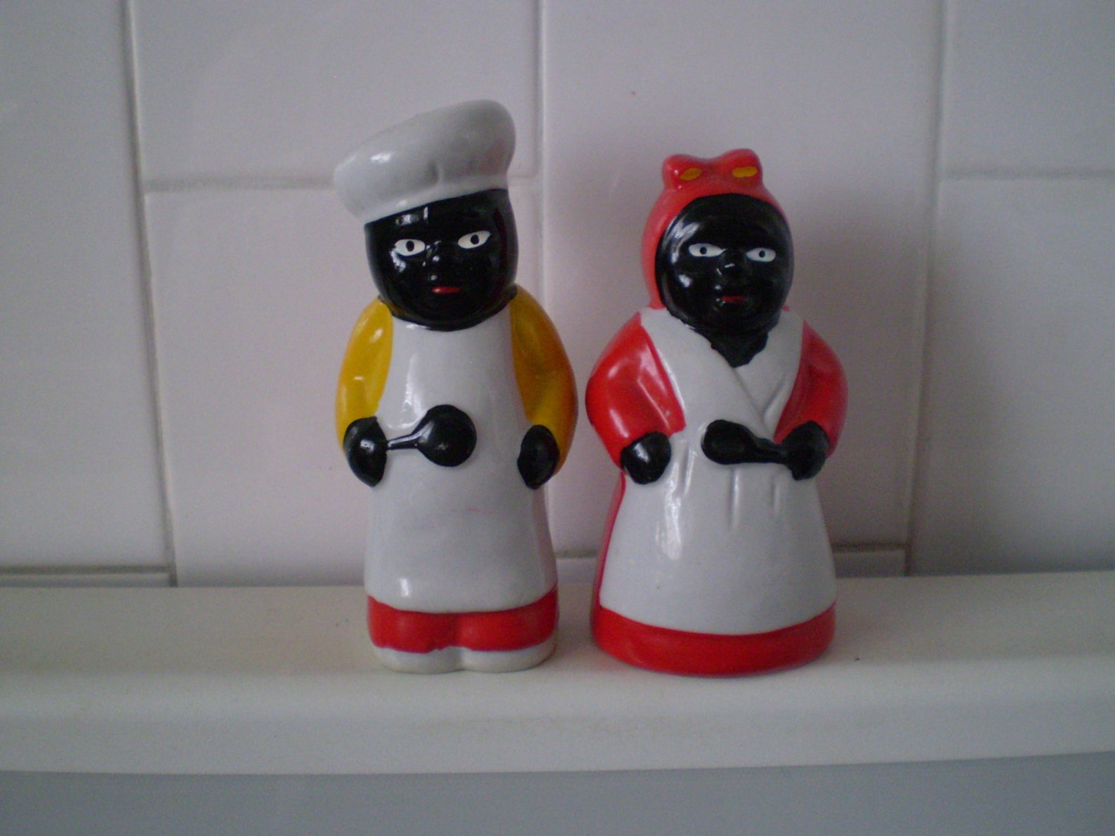 Vintage Black Americana Mammy & Chef Salt and Pepper Shakers Etsy
