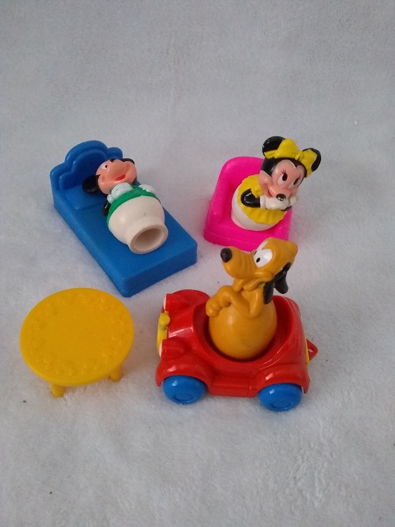 Vintage DISNEY Mickey Mouse Pluto Set 7 pieces