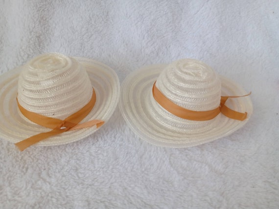 Vintage Tiny Mini Straw Hat for Small 