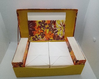Vintage retro box of Paper Envelopes Stationary Box