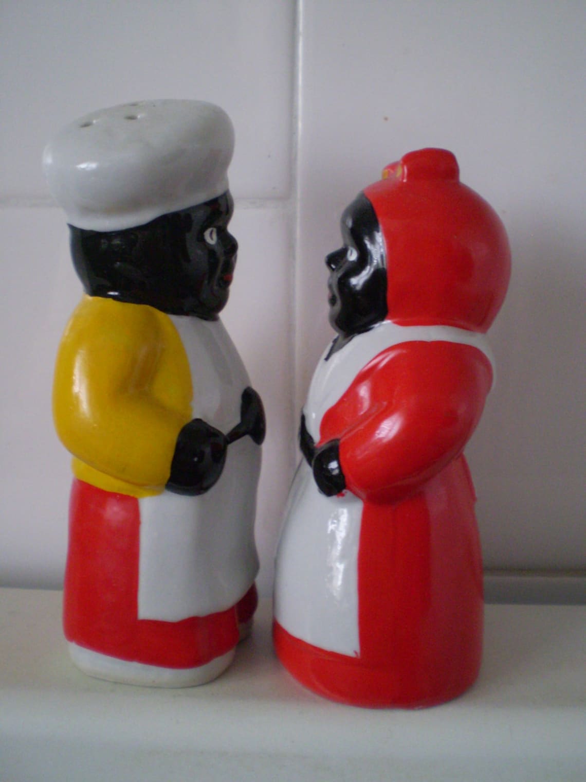 Vintage Black Americana Mammy & Chef Salt and Pepper Shakers Etsy
