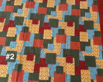 Handmade Patchwork Quilt – Rustic Farmhouse Style Home Decor