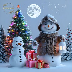 15 Designs 3D Weihnachten 3D Cartoons druckbare Kunst Clipart hoher Qualität JPG.Zip3FileDigital herunterladen Hochauflösende Papierhandwerk-Tapete