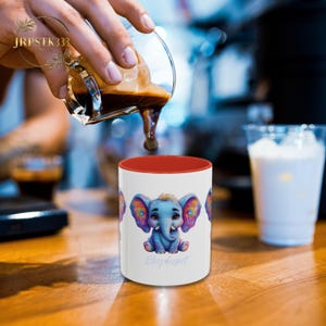 3D Cartoon Elephant Coffee Mug - Unique Gift for Elephant Lovers - Artistic Accent Mug for Home & Office Decor