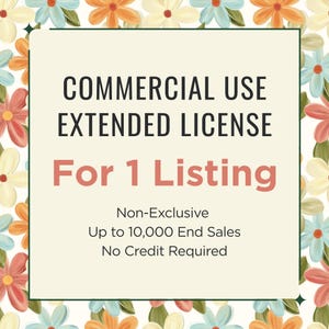 Extended Commercial License: 1 Design, Up to 10,000 Sales