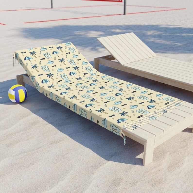 Printable & Digital Seamless Summer Beach Pattern | Tropical Palm Trees ...