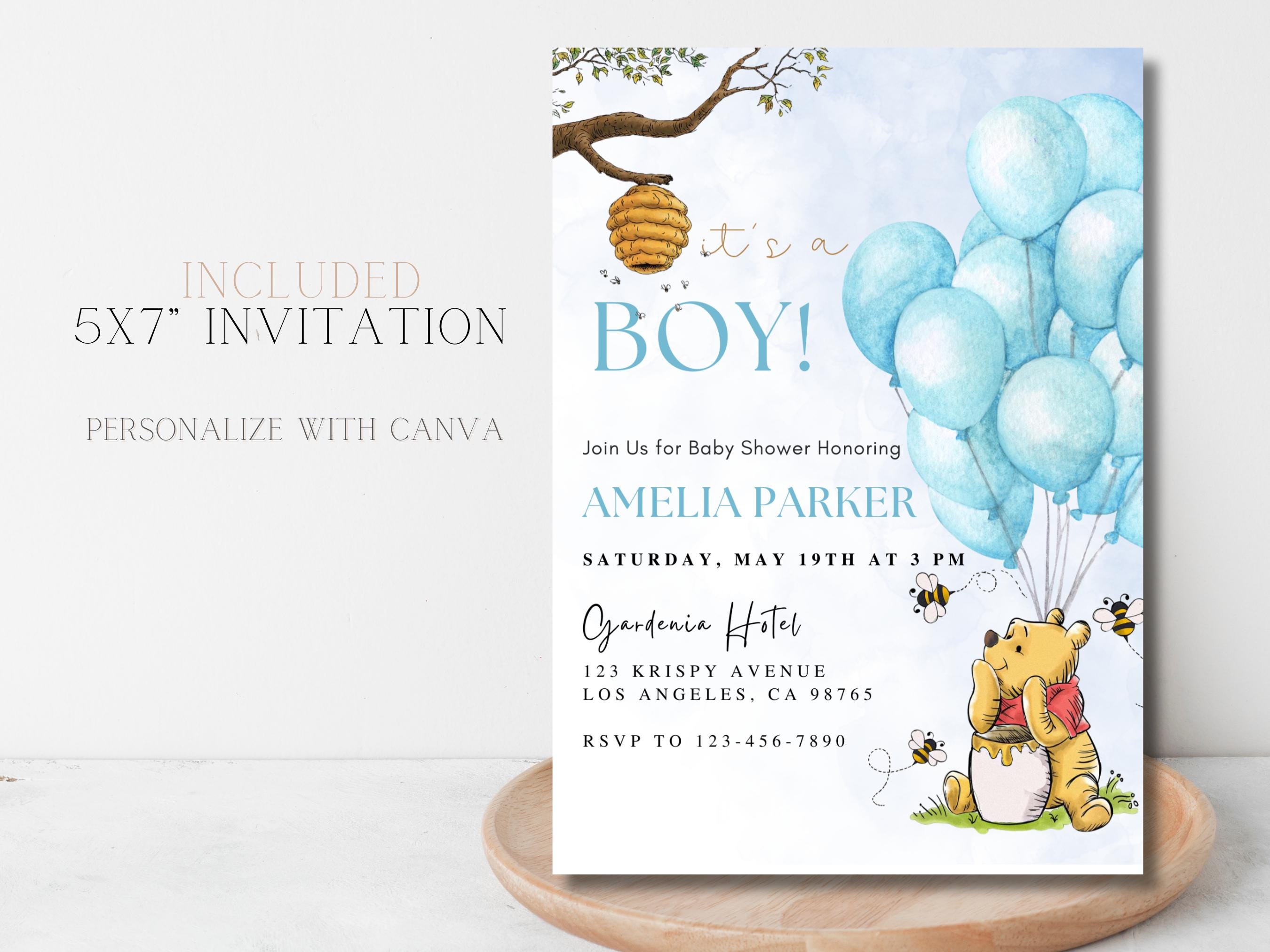 Classic Winnie The Pooh Babyshower, Classic Bear, Winnie The Poohdecor, Cutouts, Lawn Signs, Yard Sign, Backdrop Centerpieces, High Res