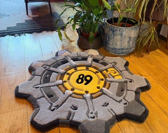 Vault Door: Personalized, Hand Tufted Rug (Various Sizes)