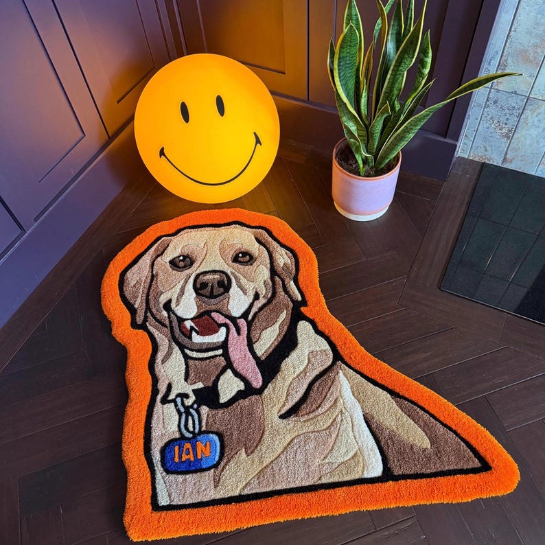 Personalized Tufted Rug : Customizable Handmade Acrylic Wool (Various Sizes) zdjęcie 4