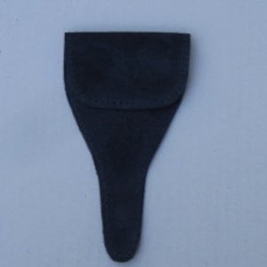 Navy Blue Suede Scissor Case
