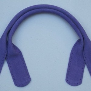 18-inch Purple Suede Purse Handles