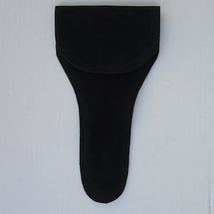 Large Black Suede Scissor Case