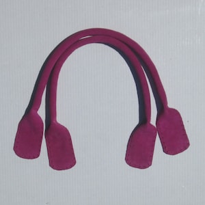 18&quot; Fuschia Suede Handles