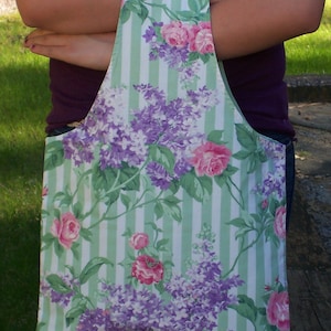 Pretty Floral Project or Market Bag