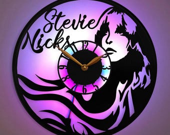 Stevie Nicks Clock, Stevie Nicks Gift, Musician Wall Clock, Decorative Clock for Music Lovers