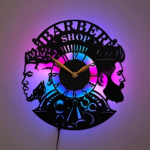Barber Shop Wanduhr, Friseur Dekor Uhr, Moderne Barbershop Uhr