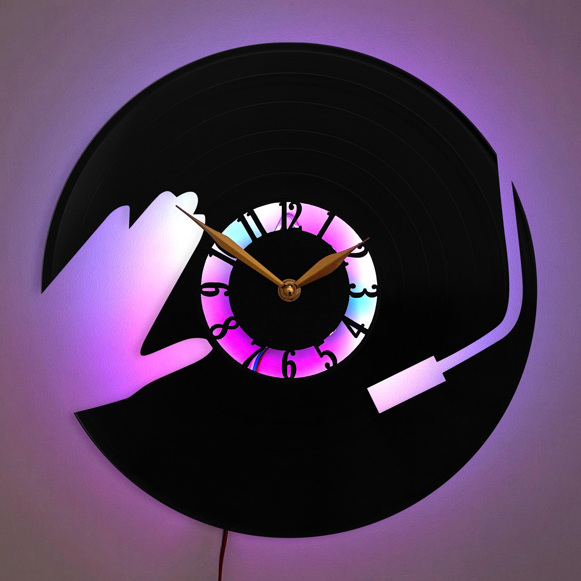 DJ Wall Clock, Music Lover Clock, Turntable Clock, DJ Decor Clock, Music Theme Clock, Retro Music Clock, Record Player Clock
