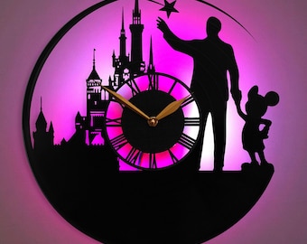 Castle Clock, Fantasy-Themed Clock, Fairytale Design Clock, Artistic Wall Clock, Decorative Clock with Castle
