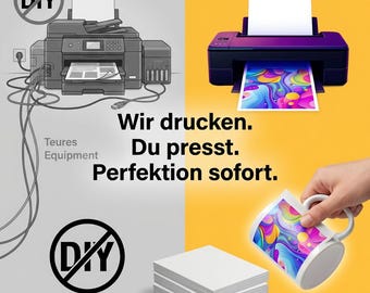 Premium sublimation printing A4 and A3 | Design your own | Printed on premium paper.