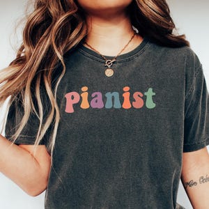 Comfort Colors Pianist Shirt, Piano Player Tee, Music Lover Gift, Musician T-Shirt for Piano Teachers,Musician Gift