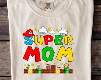 Comfort Colors Mom Shirt,Super Mom Shirt,Cute Mom Tee,Custom Mom Gift,Gift For Mom,Funny Women Tshirt,Gift For Her,Mom Sweater,Mothers Day
