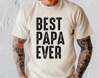 Custom Papa Shirt,Comfort Colors Shirt,Personalized Papa Gift,Best Papa Ever,Trendy Papa Shirt,Gift For Papa,Personalized Papa Shirt