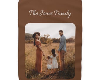 Picture Blanket With Text, Personalized Photo Blanket Collage, Family Blanket, Memorial Blanket, Anniversary Gift Mother's Day Soft Sherpa