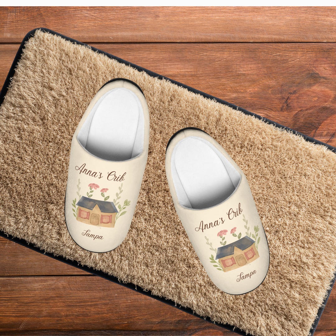 Airbnb Slippers Cute Guest Slippers | Woman Home Slippers for Men