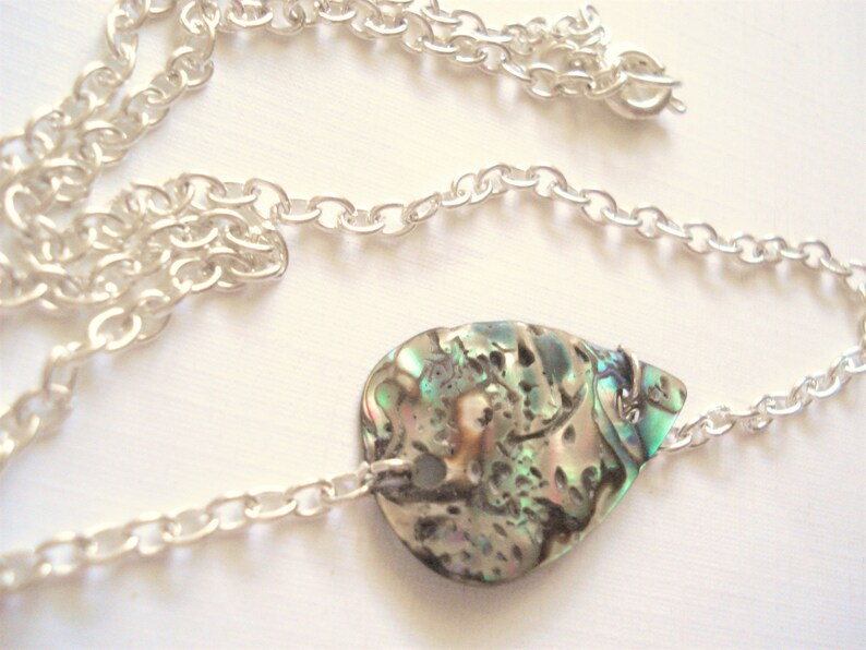 17/" Chain Octopus Charm Pendant Fashionable Necklace Abalone Paua Shell