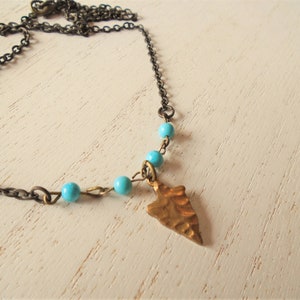 Arrowhead Necklace Gold Arrowhead Pendant