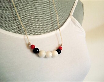 Red, White Blue Necklace 250 Celebration Patriotic Jewelry Fourth of July Jewelry