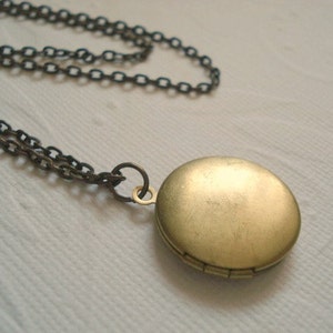 Brass Locket Necklace Gift For Her Trendy Necklace Locket Jewelry Classic Everyday Jewelry