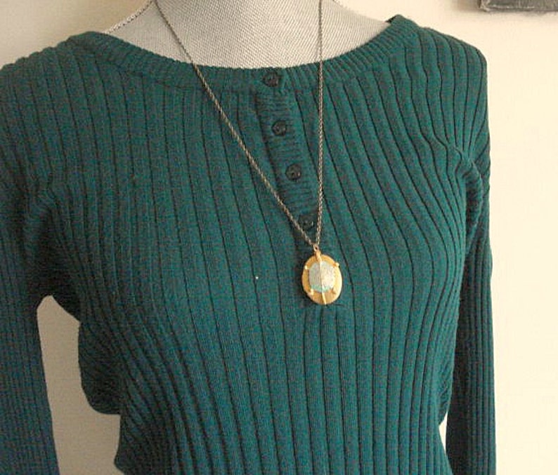 Turtle Locket Tortoise Necklace Brass Vintage Sea turtle Necklace Jewelry