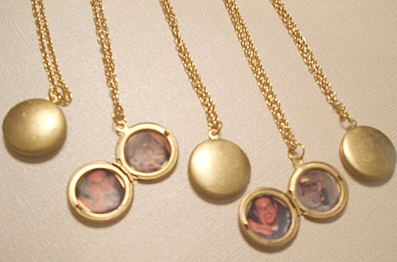 Gold Locket Necklace Personalized Jewelry Hand Stamped Gold Etsy