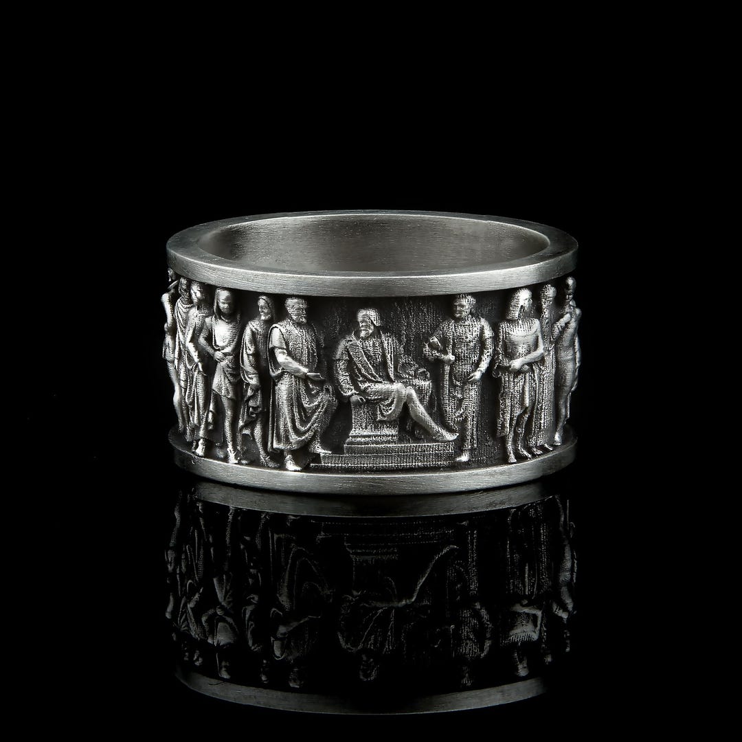 Ancient Rome Ring: 925 Sterling Silver Gothic Mens Jewelry - Etsy