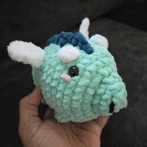 Chunky Baby Dragon Crochet Stuffed Animal Plushie