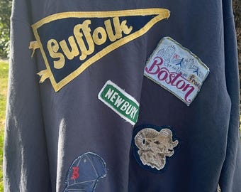 Custom College Sweatshirt – Personalized University Crewneck | Handmade Applique