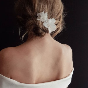 ROSA | Floral hair pins, bridal hair pins made from sheer petals