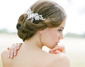 JULIETTE | peigne à cheveux de mariée perle, parure de tête, morceau de cheveux mariage, peigne mariée délicate