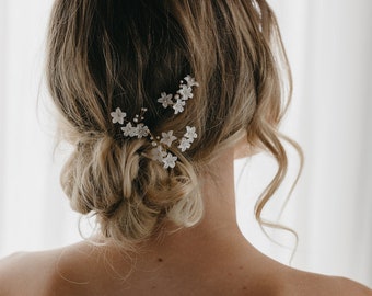 MAYA | Floral bridal hair pins, wedding hair pins, bridal hair pieces