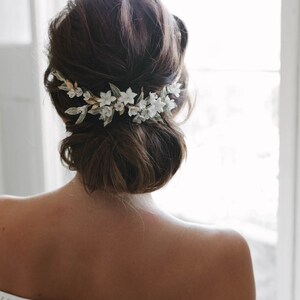 VERSAILLES | floral bridal comb, floral wedding hair piece